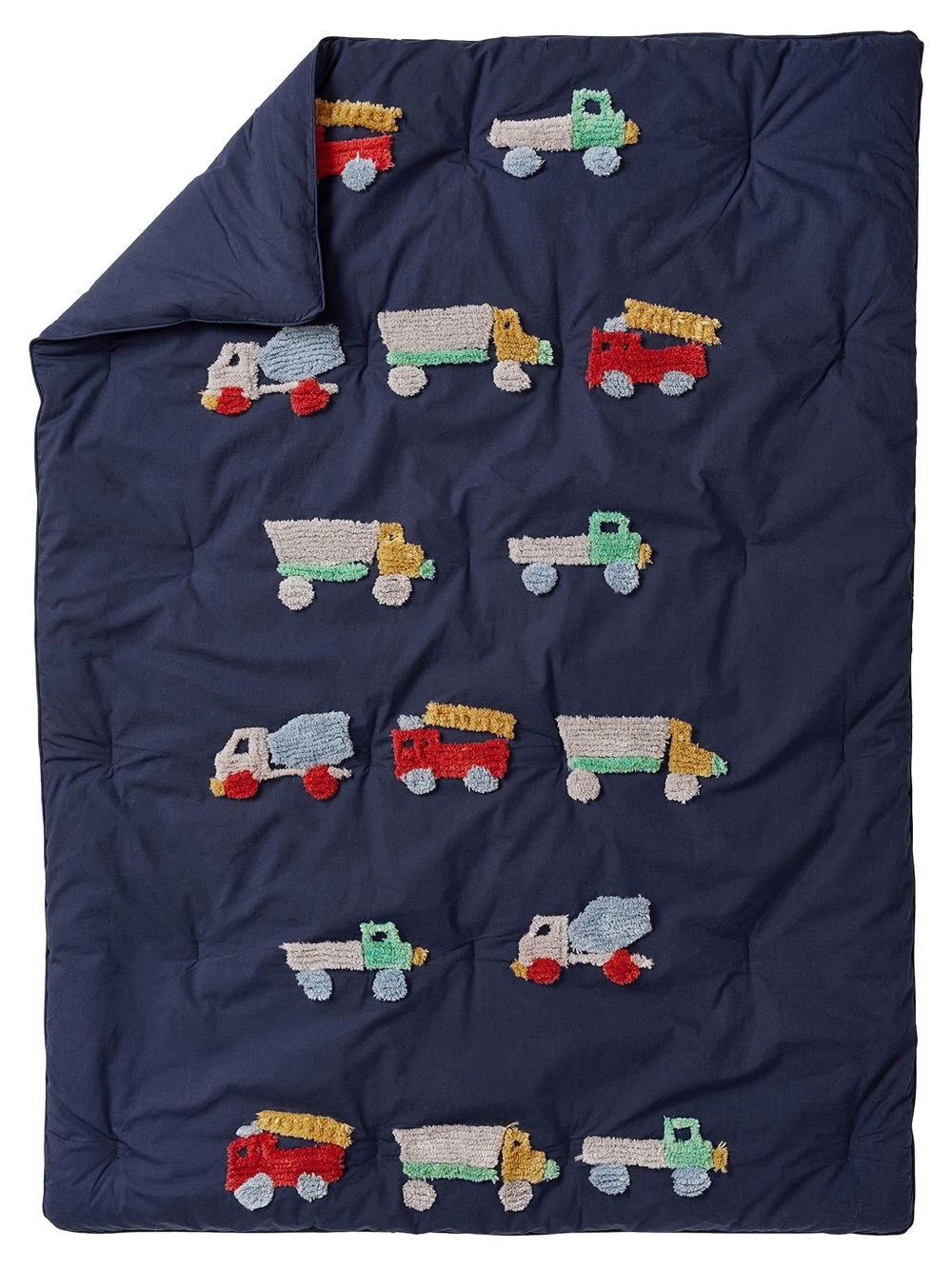 Pottery Barn Kids Candlewick Trucks Toddler Comforter (Crib Sized)
